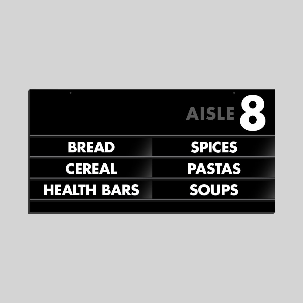 Aisle Marker AMS072