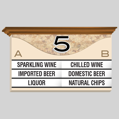 Aisle Marker AMW027